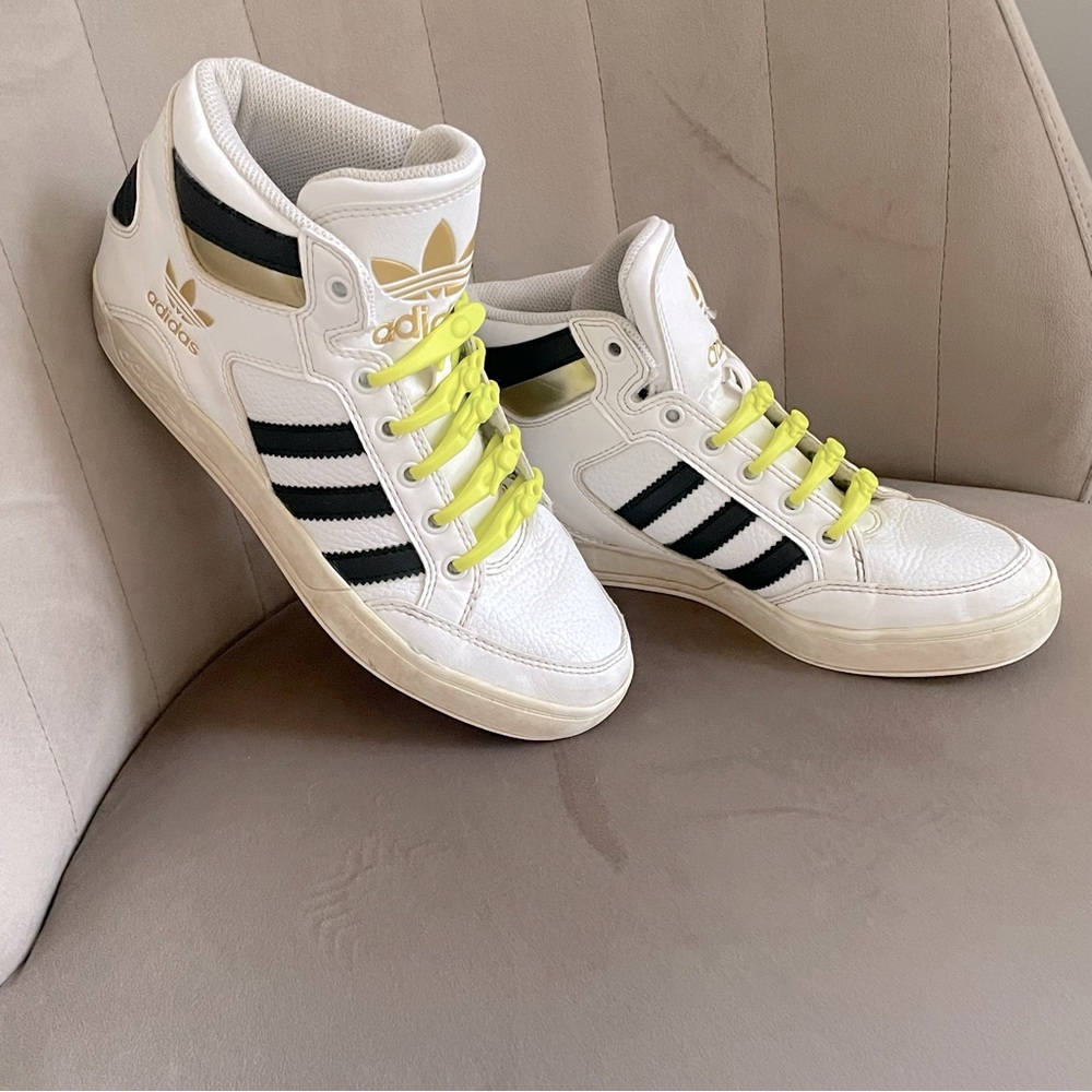 Adidas EVH White / Gold / Black Sneakers #EVH 791004 Sz 3.5